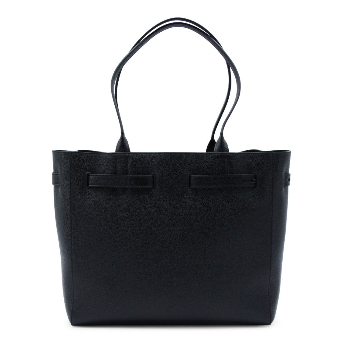 Tom Ford Textured Black Leather Tote Bag With Gold-Tone Hardware