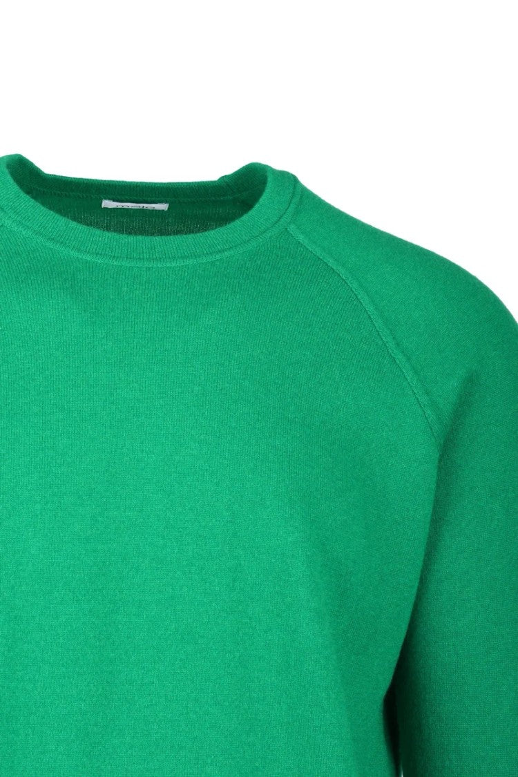 Malo Green Cashmere Crew Neck Pullover Sweater