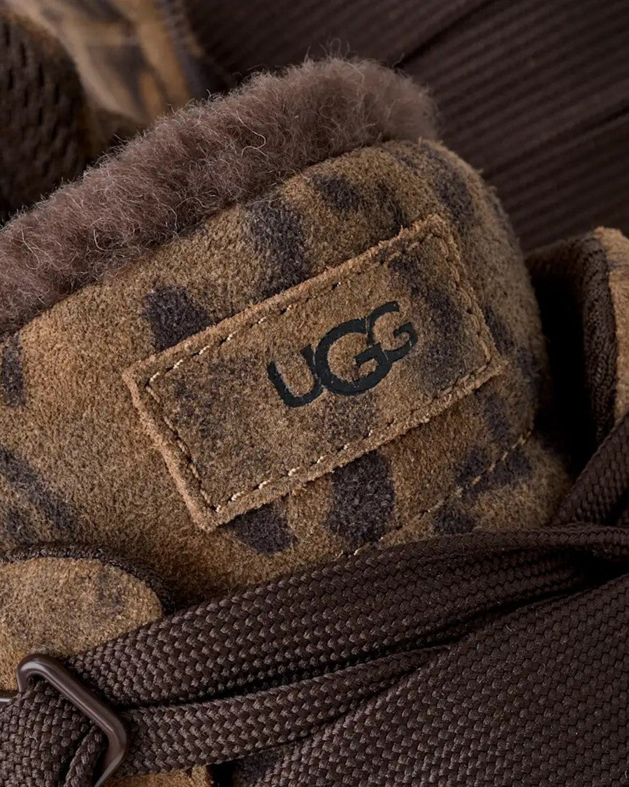 Ugg Lowmel Chestnut Animal Print Suede Sneakers
