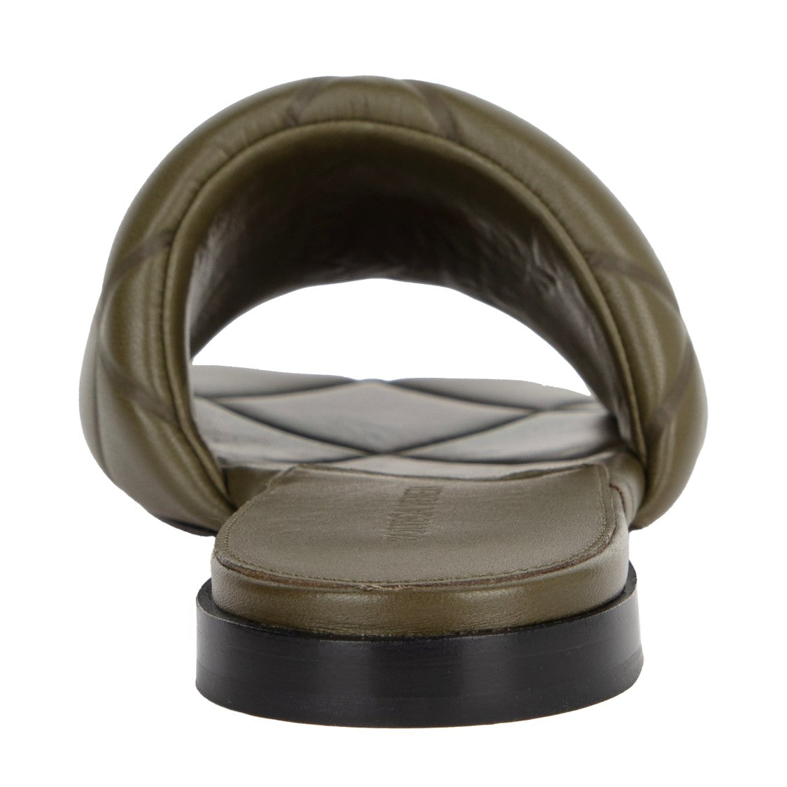 Bottega Veneta Rubber Lido Slide Green