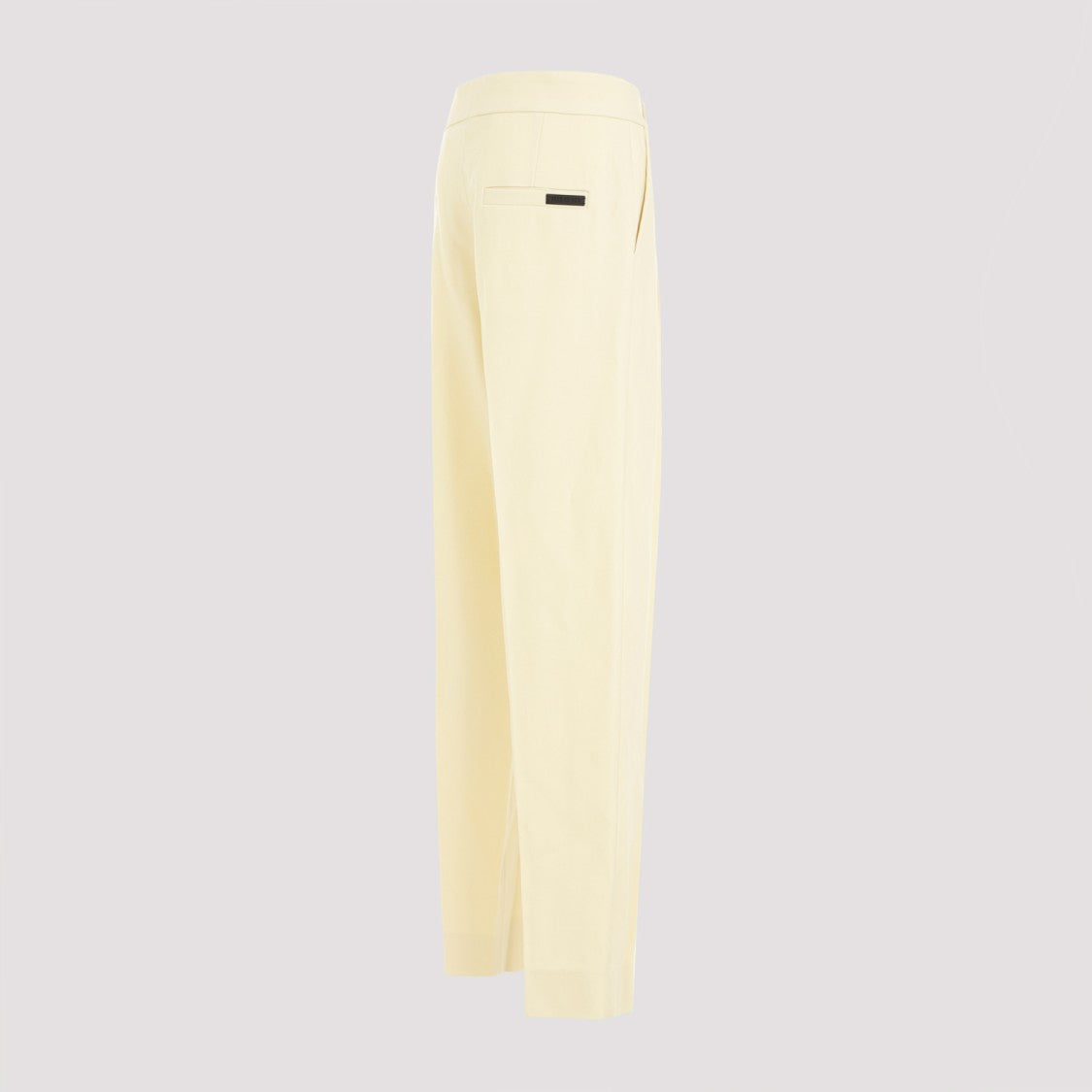 Fear Of God Single Pleat Tapered Cream Wool Trousers