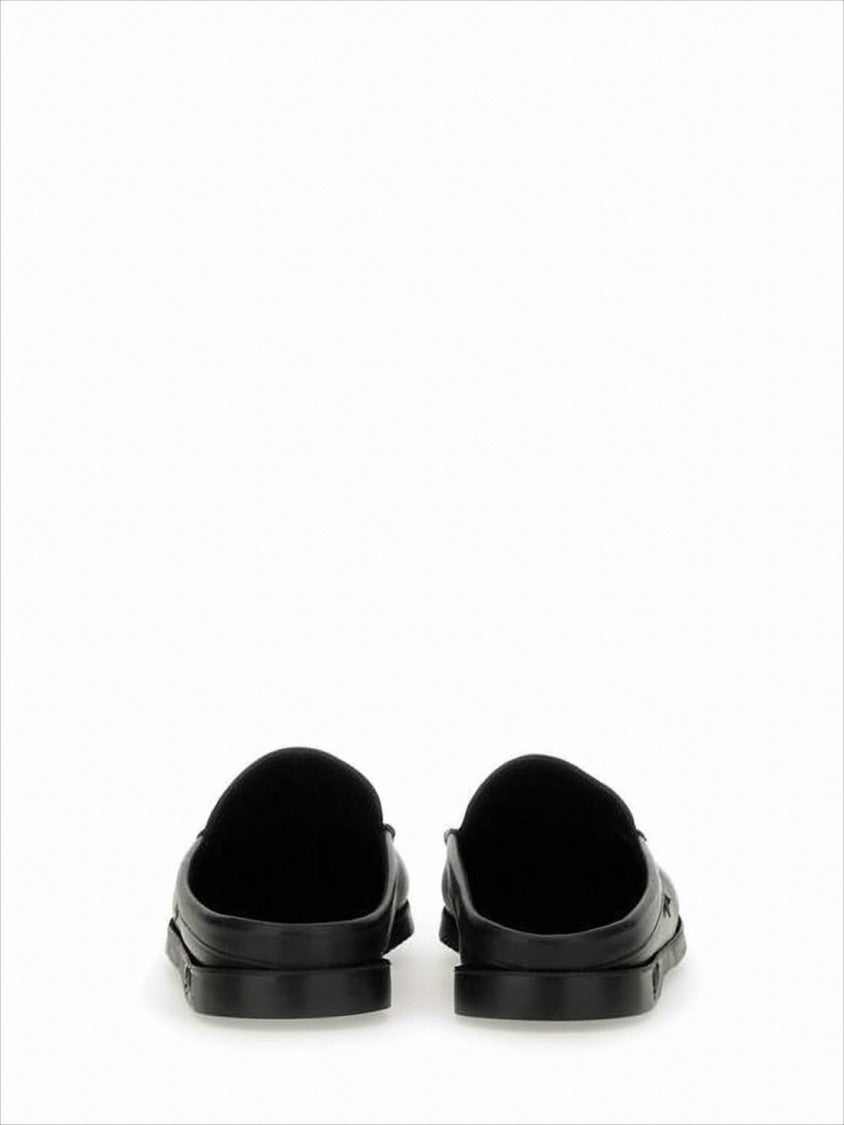 Paraboot Smooth Calf Leather Slip-On Loafers With Mule Silhouette