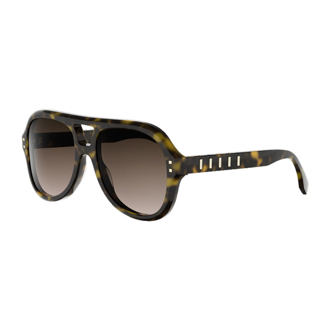 Fendi Havana Five Sisters Acetate Sunglasses