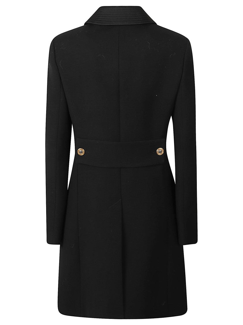 Versace Tailored Short Coat In Pure Virgin Wool