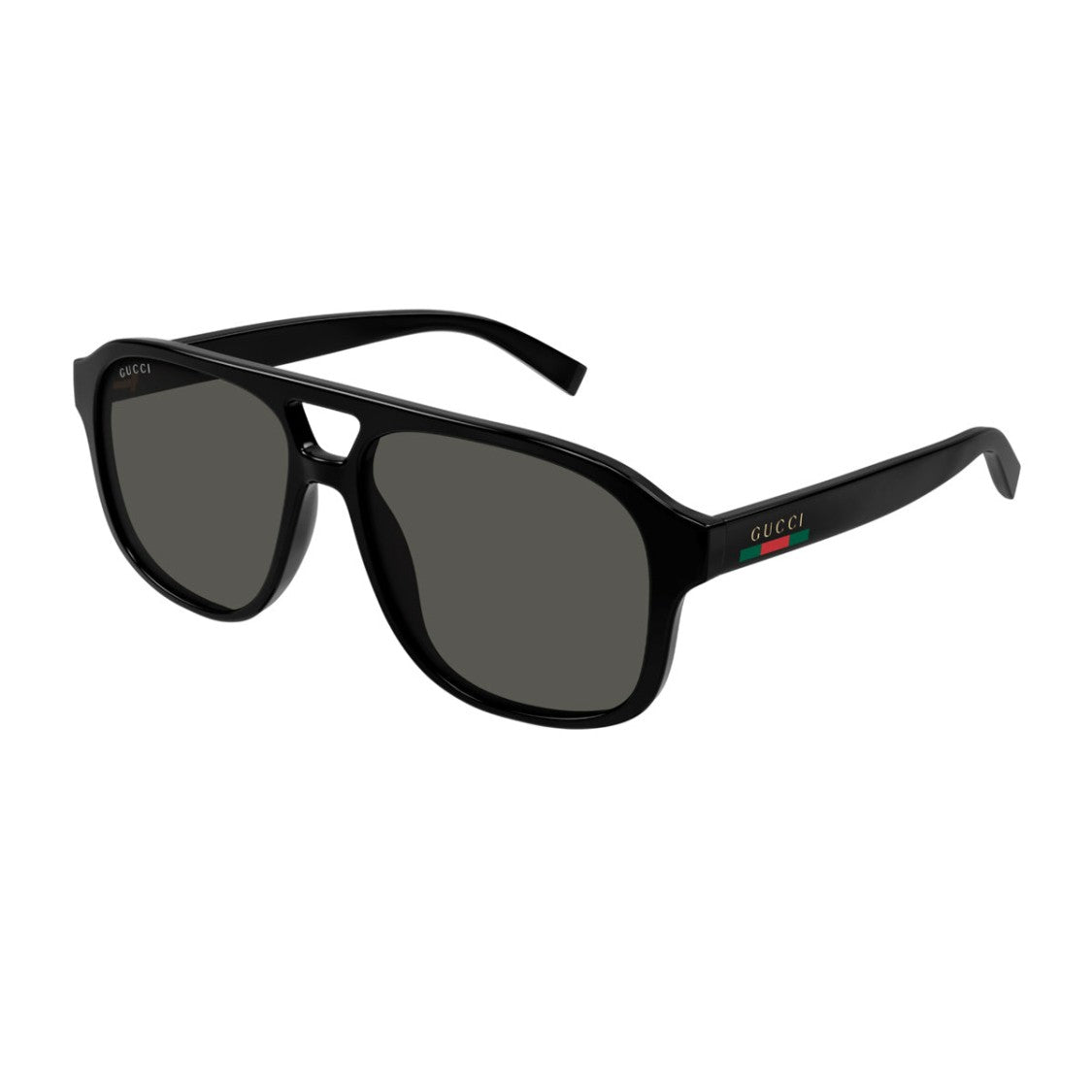 Gucci Black Gg1856s Linea Sign Geometric Injected Sunglasses