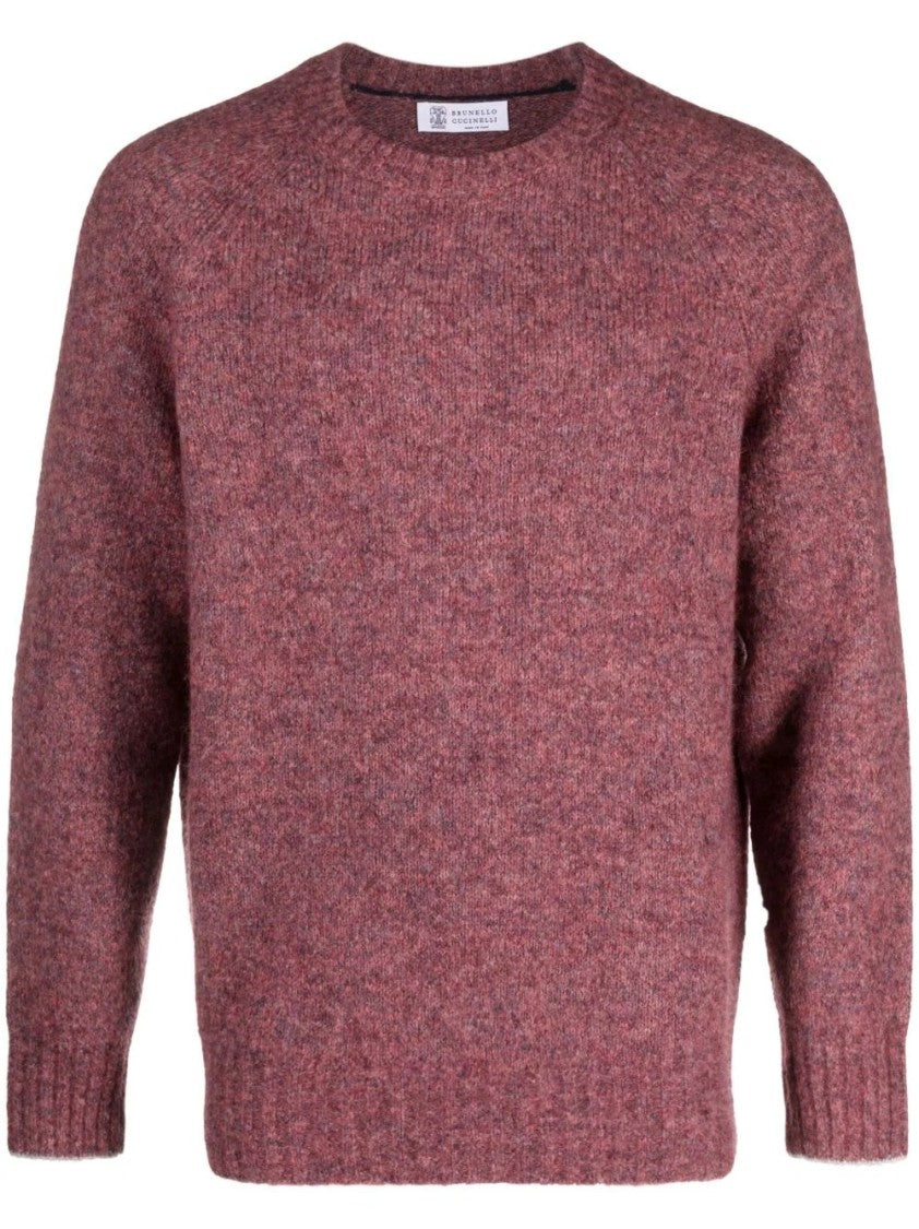 Brunello Cucinelli Crew Neck Knitwear With Blend Of Polyamide And Wool