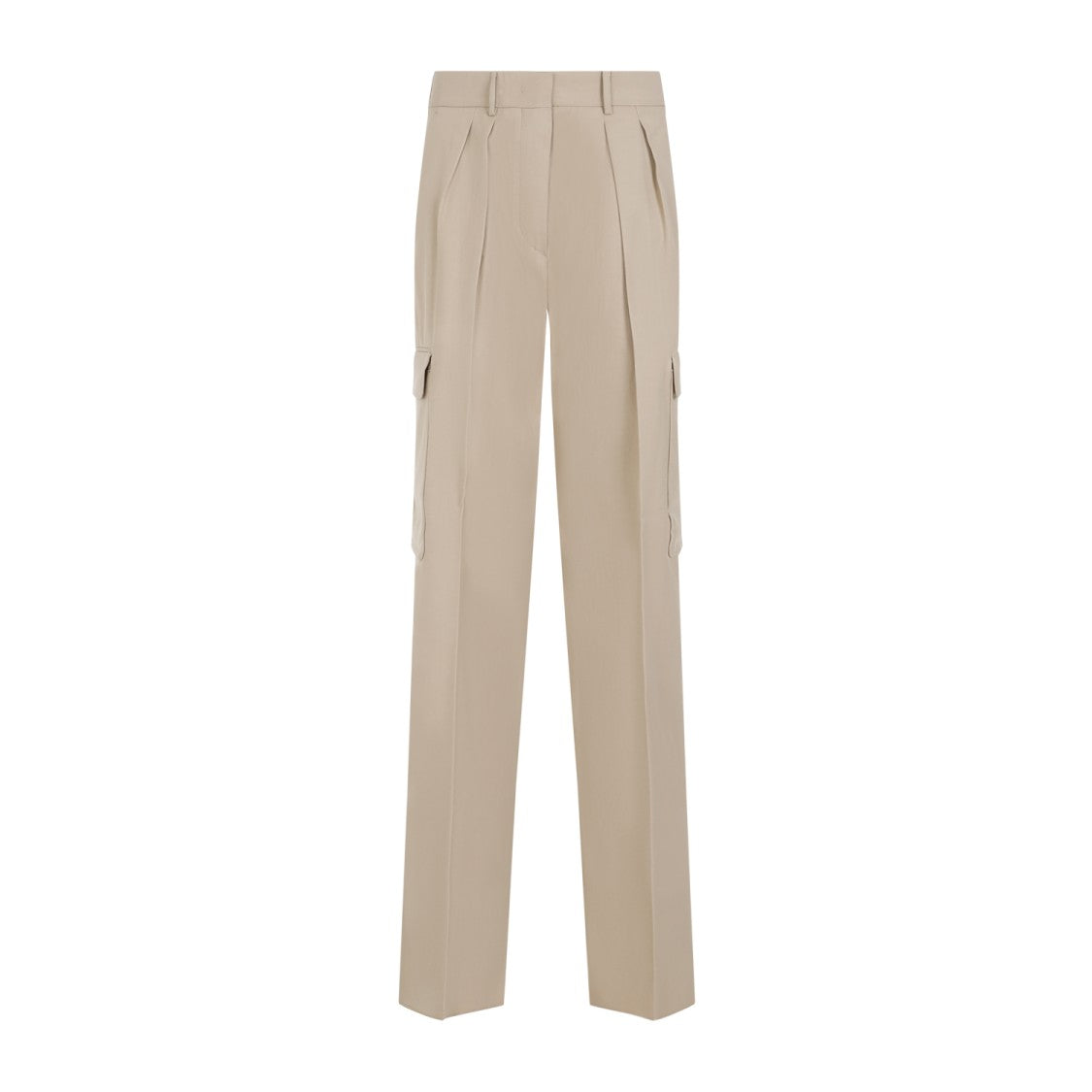 Sportmax Jacopo Cargo Beige Viscose Pants