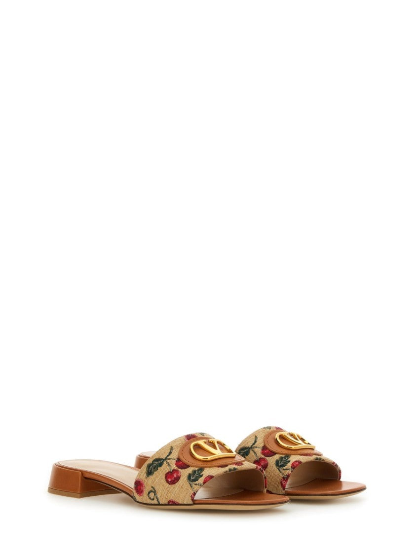 Valentino Garavani "Vlogo Signature" Slide Sandal