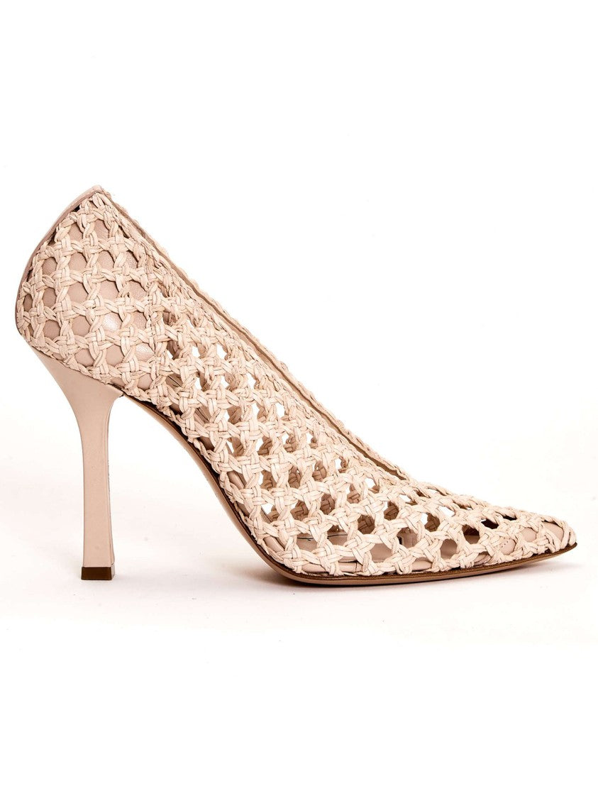 Casadei Shoe With Sabbai Braided Leather Heel
