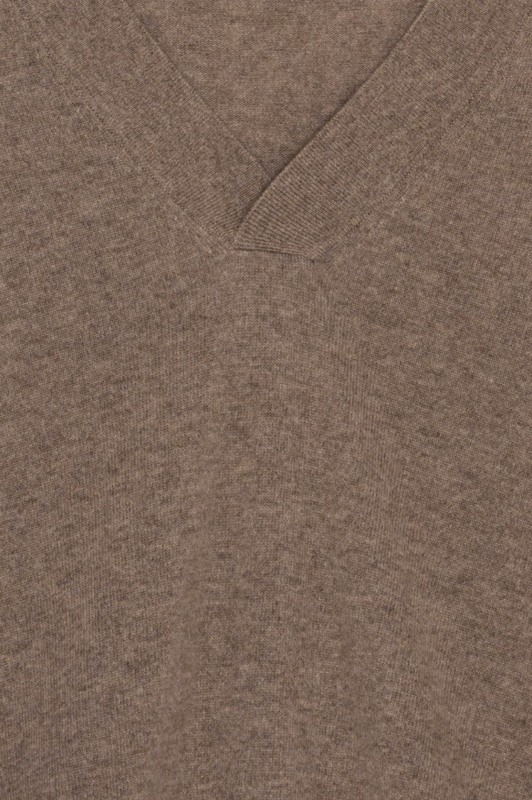 Remain V-Neck Sweater - Brown