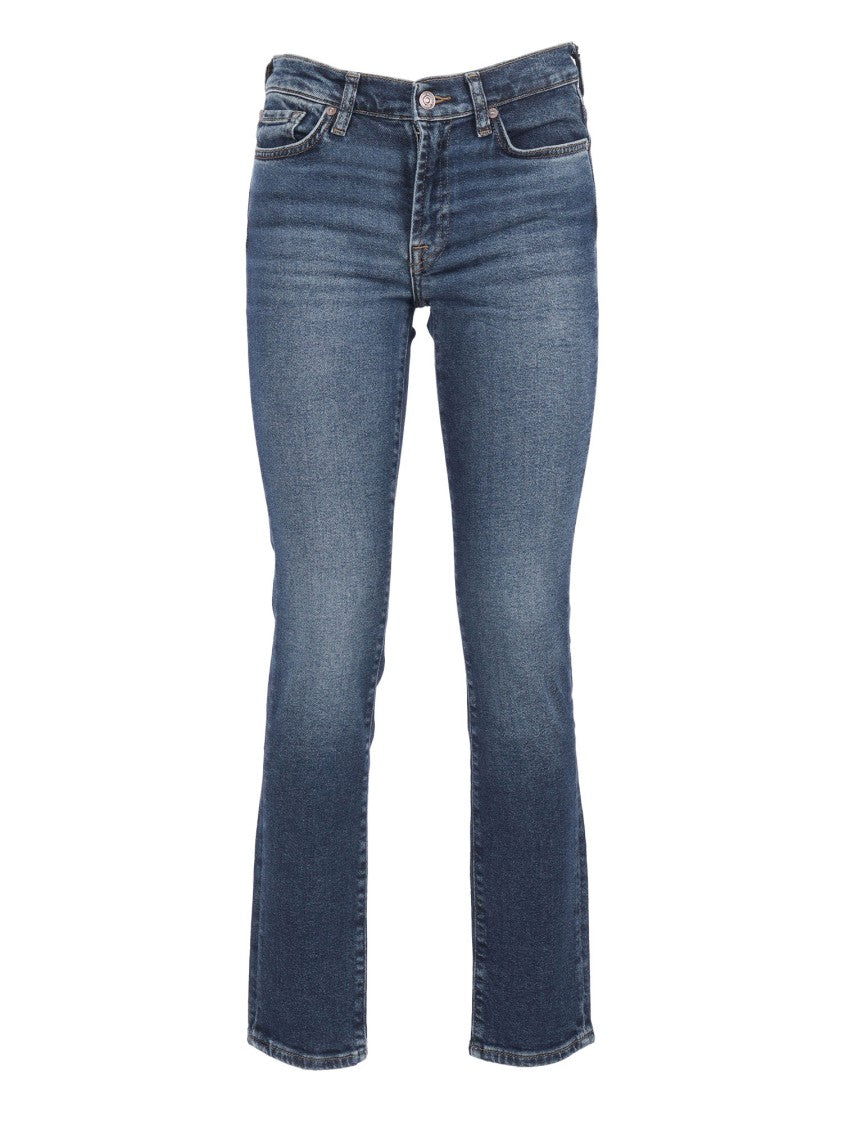 7 For All Mankind Roxanne Cisco Mid-Rise Jeans With Flared Leg