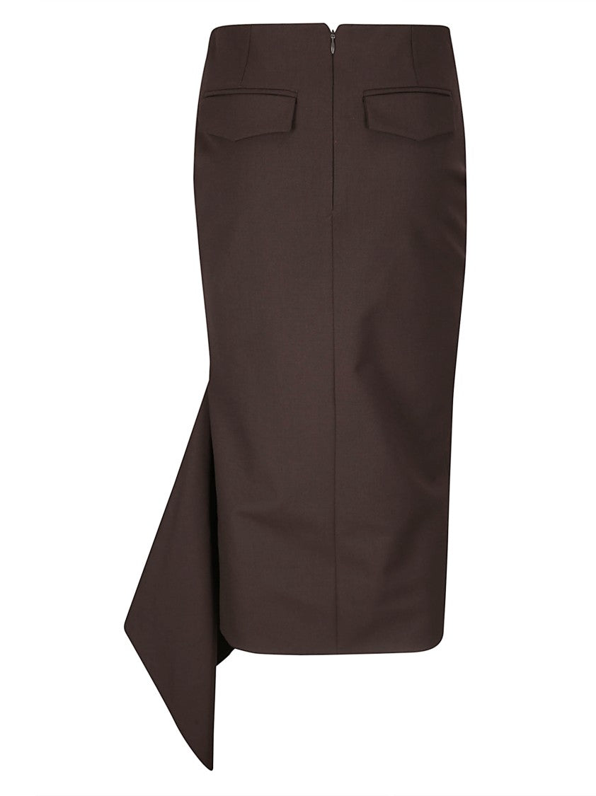 The Latest Slim Longuette Skirt With Side Slit
