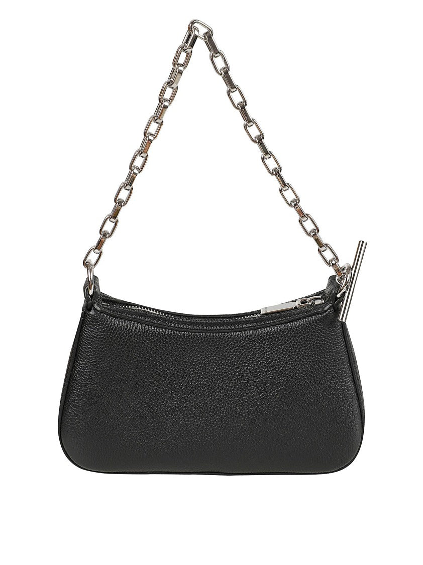 Alexander Mcqueen Rectangular Textured Leather Bag With Chain Strap