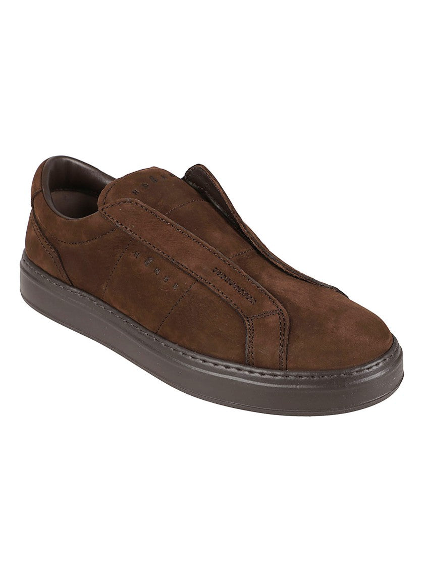 Hogan H668 Smooth Calf Leather Slip-On Sneakers