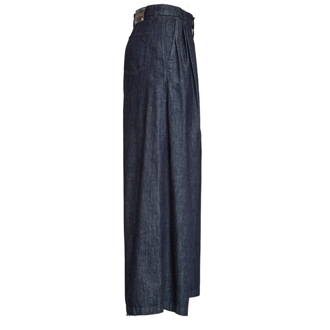 Max Mara High-Waisted Denim Pants With Kapok Blend