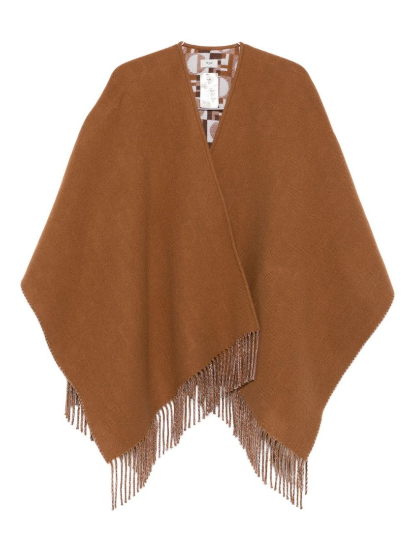 Fendi Versatile Geometric Patterned Wrap Scarf