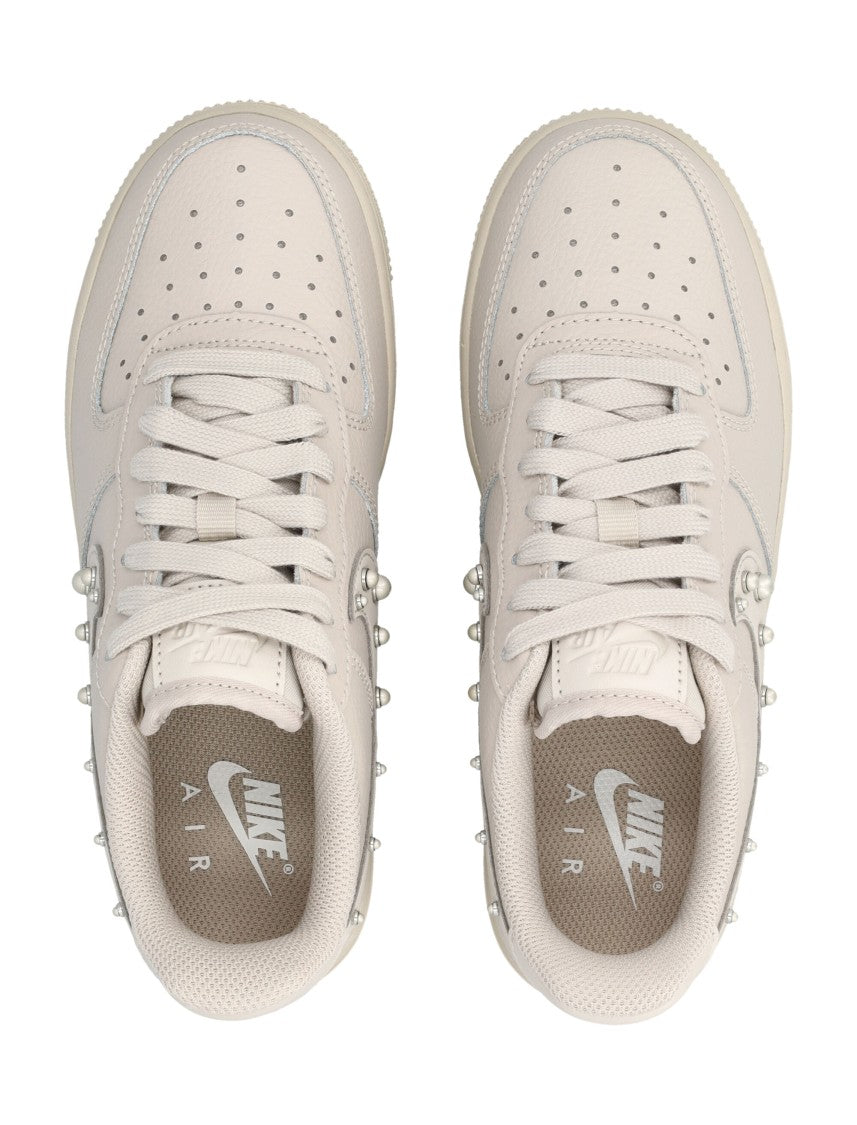 Nike Air Force 1 '07 Metallic-Detail Leather Low-Top Sneakers