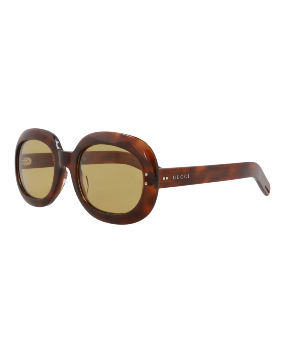 Gucci Round-Frame Acetate Sunglasses