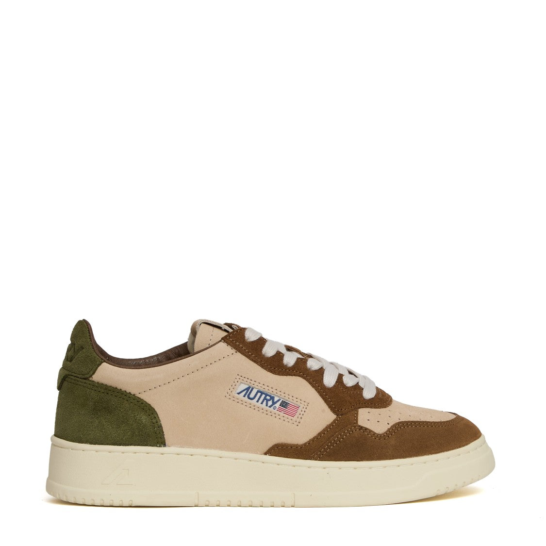 Autry Medalist Low Tricolor Suede Sneakers