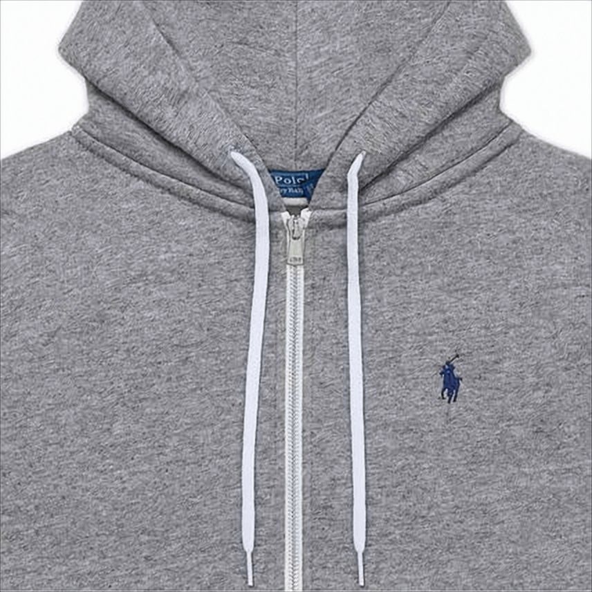 Polo Ralph Lauren Soft-Fabric Zip-Up Hoodie With Drawstring Hood