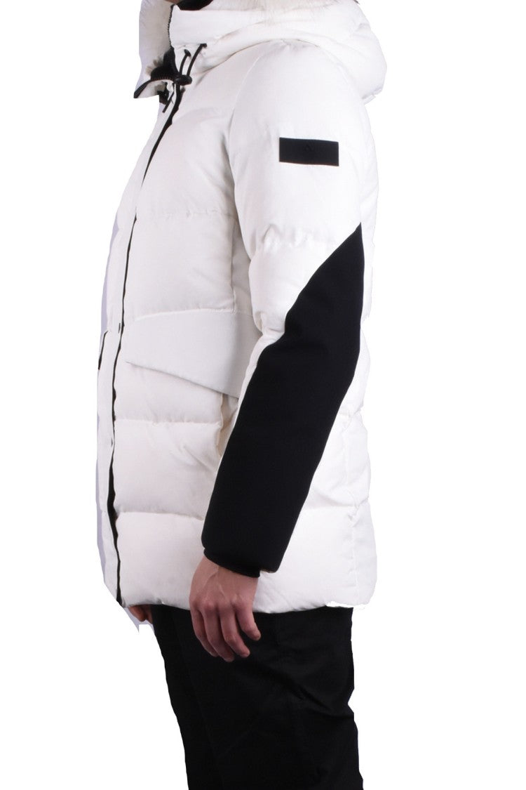 Peuterey White Nylon Quilted Down Jacket