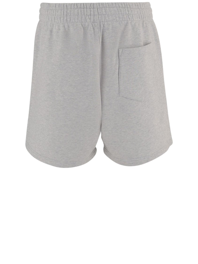 Casablanca Relaxed Fit Cotton Shorts With Adjustable Waistband