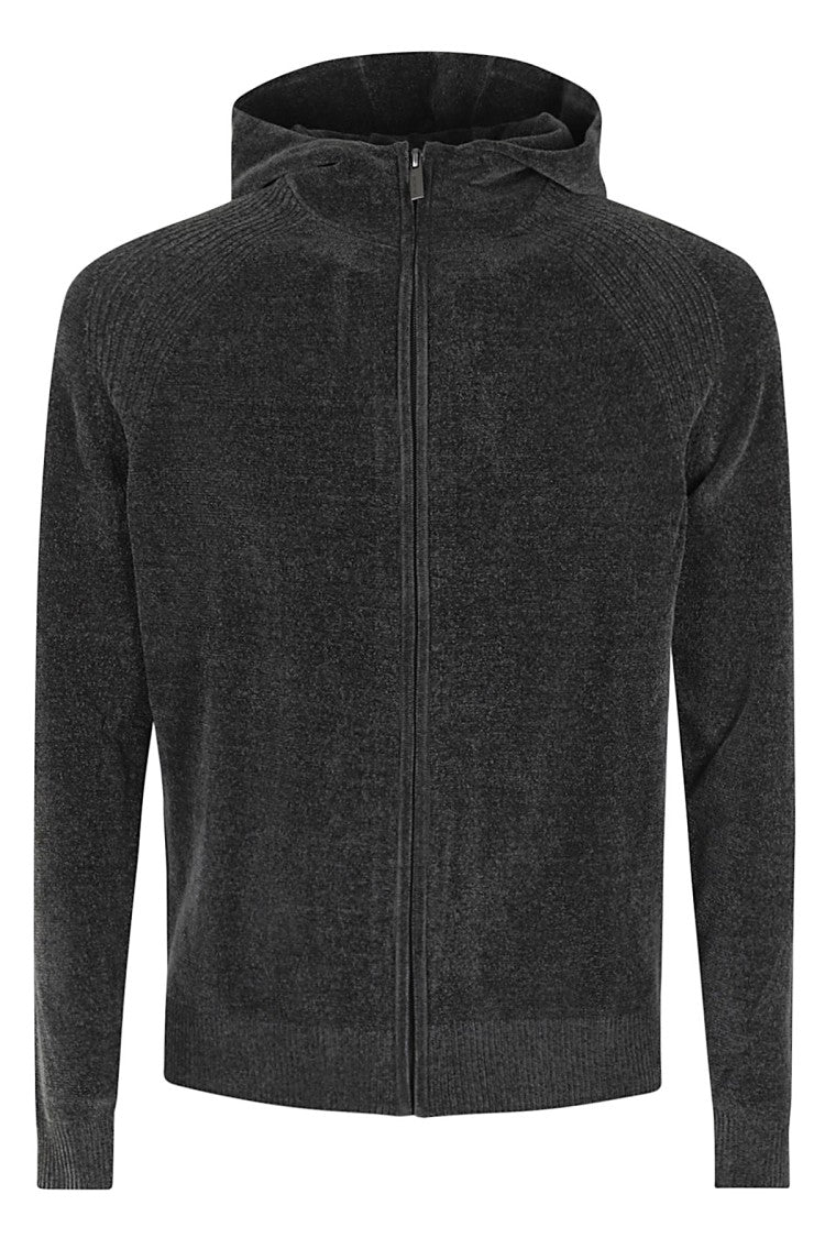 Rrd Velvet Hood Zip Knit