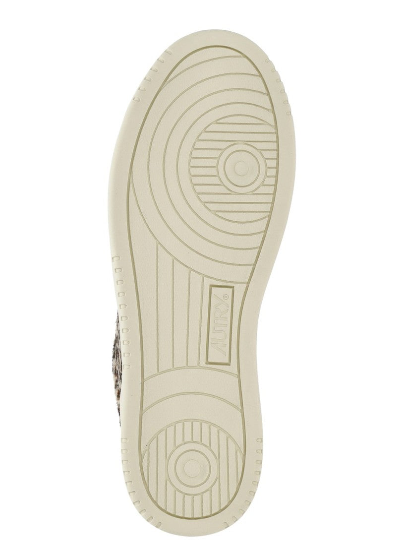Autry Animal Print Pony Leather Low-Top Sneakers