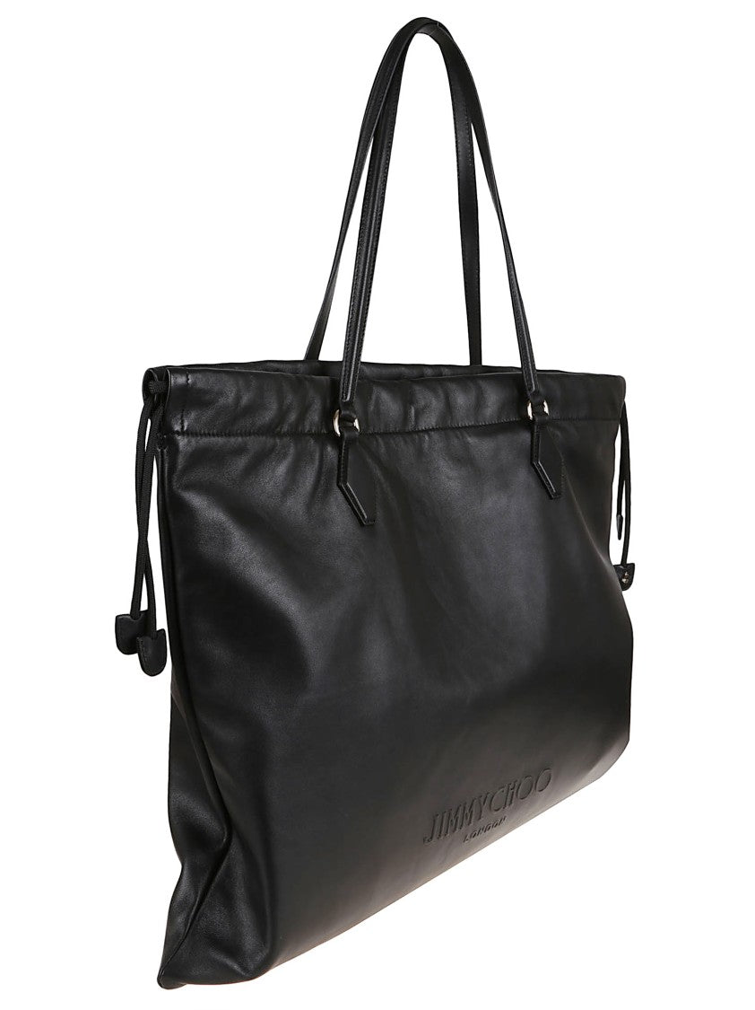 Jimmy Choo Spacious Black Leather Shopper Bag