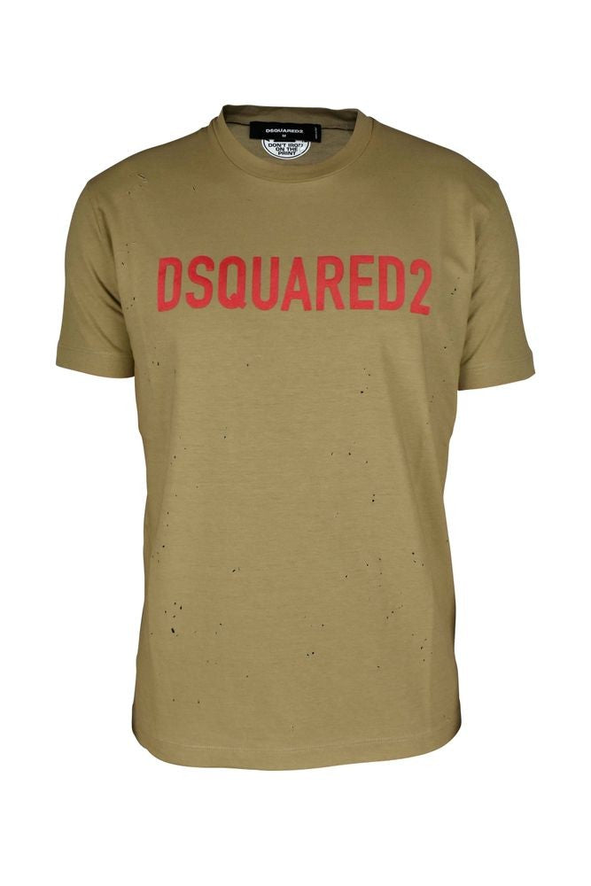 Dsquared2 Beige Cotton T-Shirt