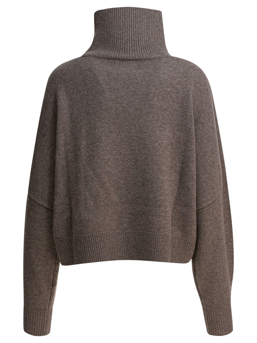 Loulou De Saison High Ribbed Turtleneck Sweater With Cashmere Blend
