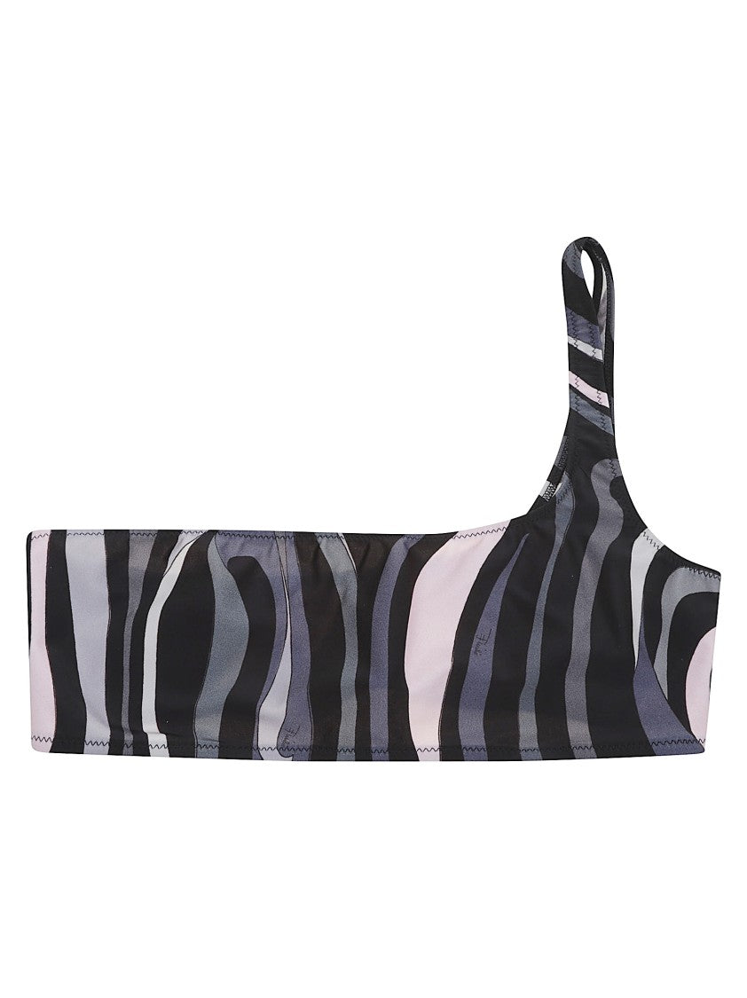 Emilio Pucci Asymmetrical Bikini Top