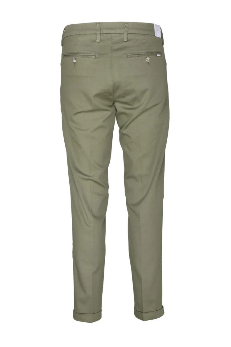 Re-Hash Slim Fit Cropped Trousers With Innovative Stretch Blend