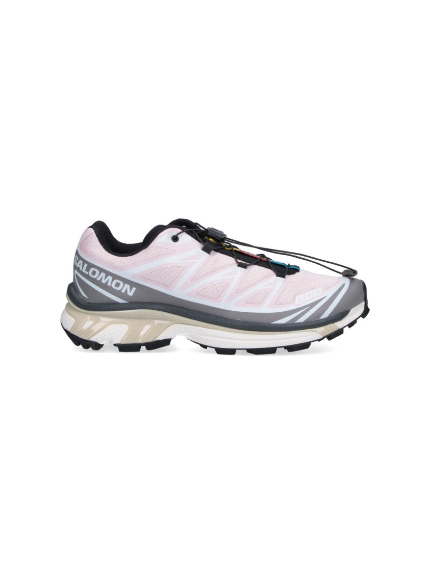 Salomon Grey Breathable Mesh Quick-Lace Sneakers