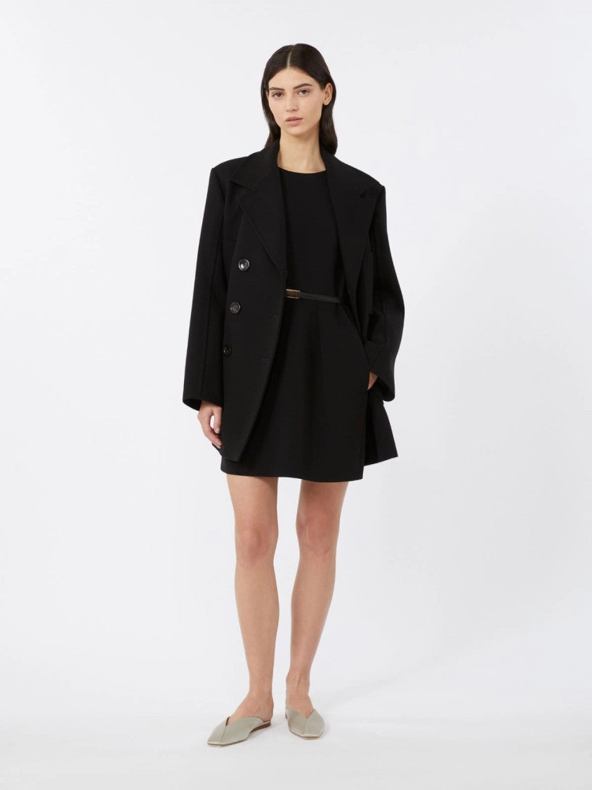 Max Mara Kefalos Mini Dress In Structured Synthetic Fabric