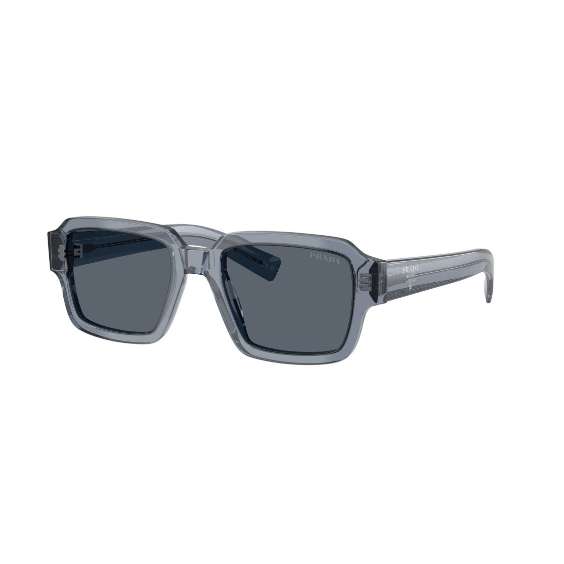 Prada Rectangular Acetate Sunglasses With Dark Tinted Lenses
