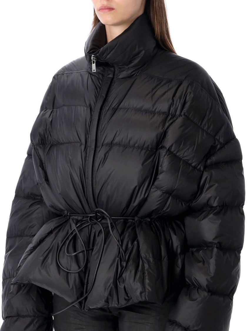 Rick Owens Black Belted Down Jacket