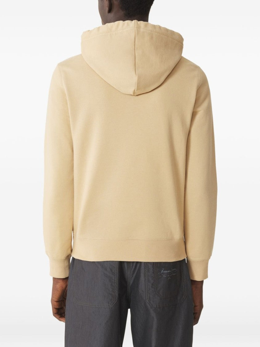 Lanvin Beige Relaxed-Fit Hoodie With Adjustable Drawstring