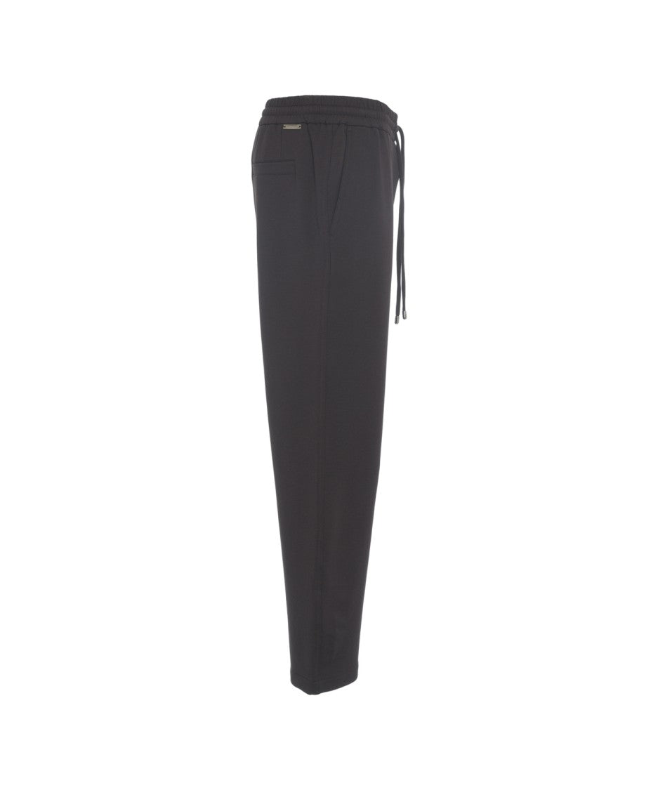 Paolo Pecora Wide-Leg Joggers With Elastic Waistband And Drawstring