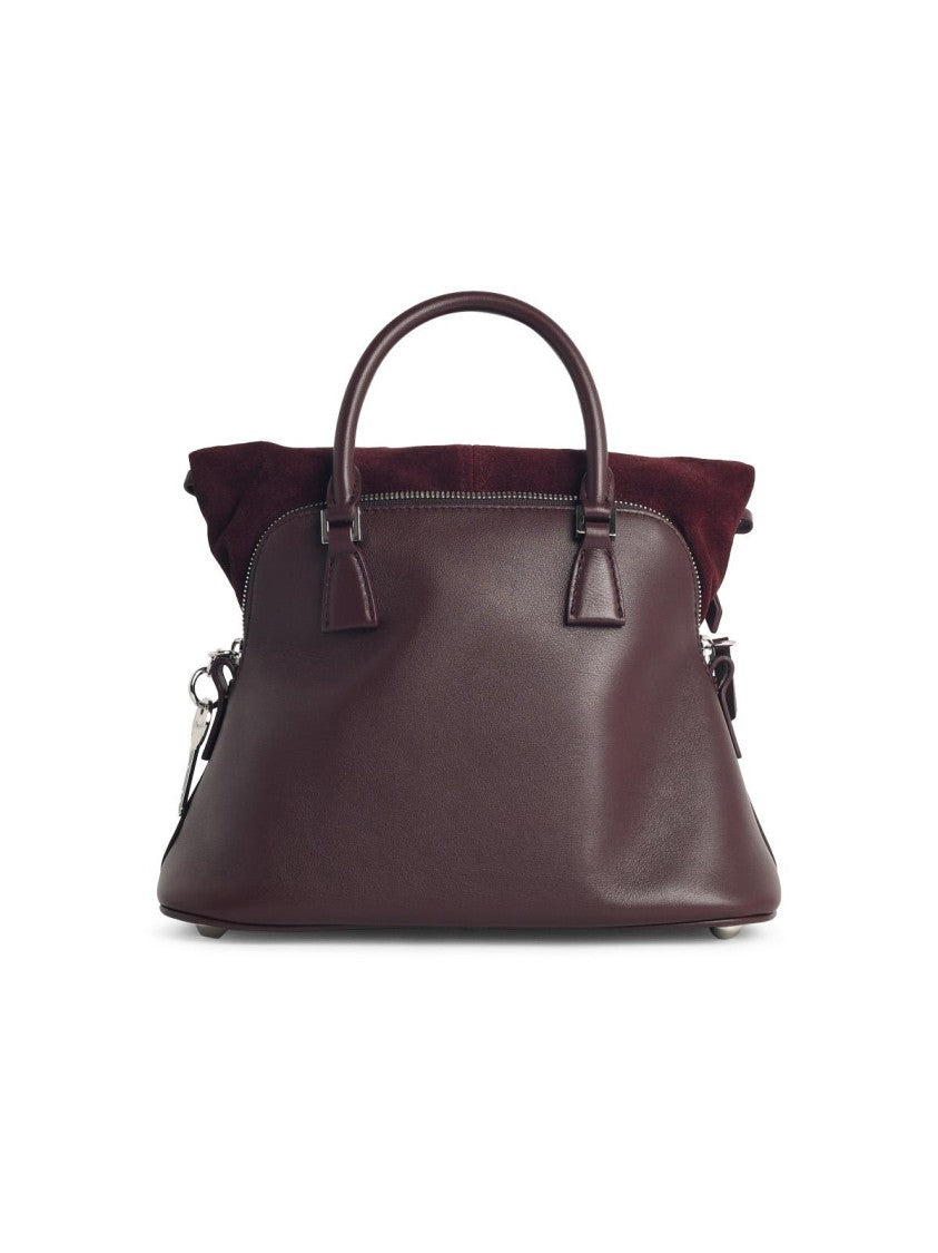 Maison Margiela Burgundy Leather 5Ac Soft' Mini Bag