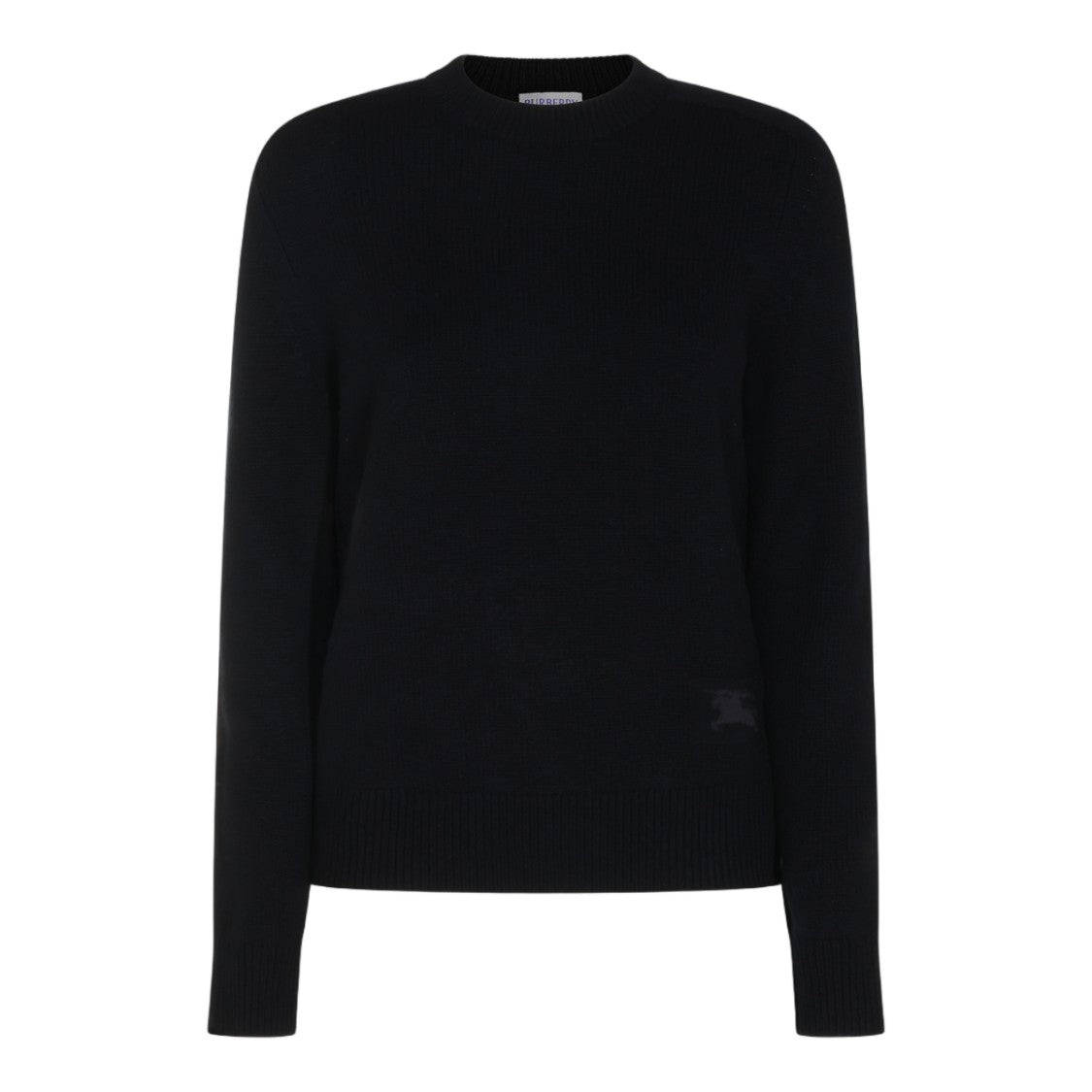 Burberry Black Ribbed Knit Sweater