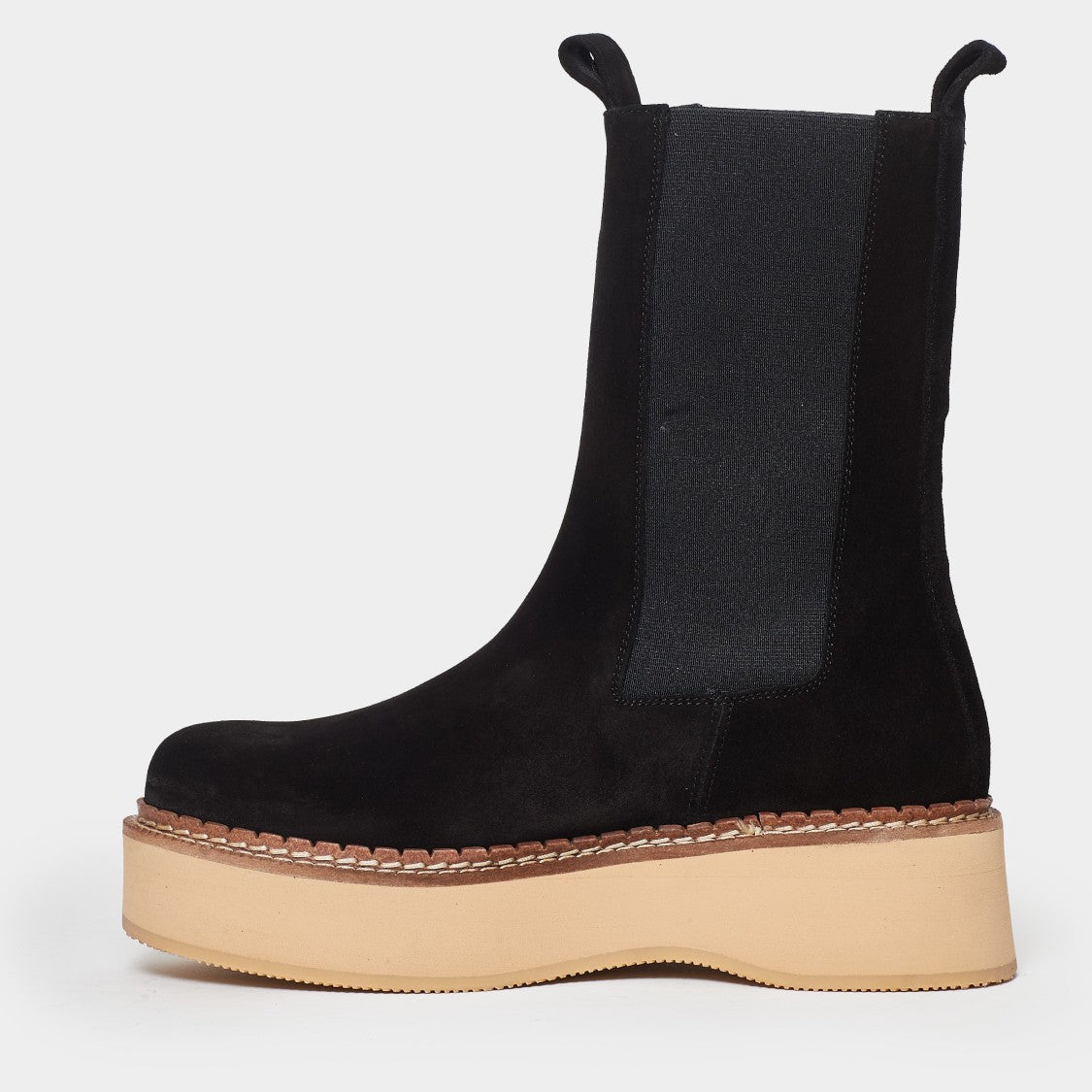 Paloma Barceló Black Suede Chelsea Ankle Boots