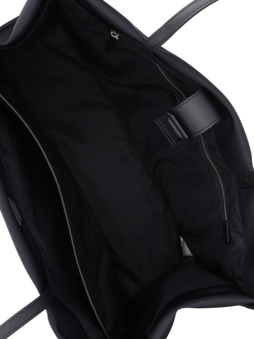 Tory Burch "Ella" Large Tote Bag, In Black Recycled Nylon