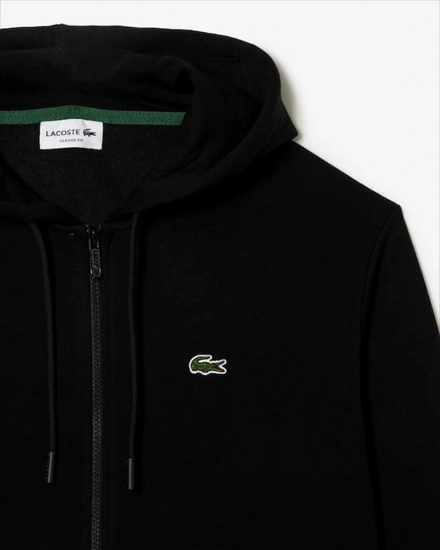 Lacoste Classic Zip-Up Hoodie With Front Pocket