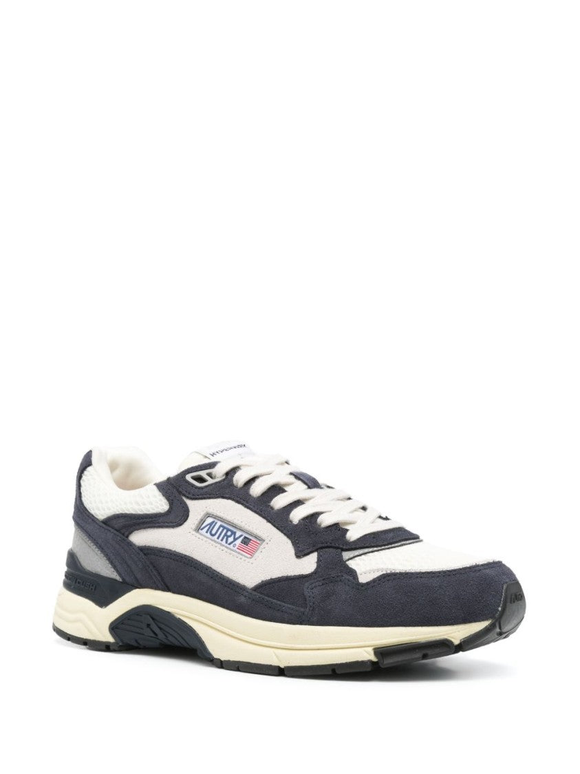 Autry Multicolour Blue Flat Sole Round Sneakers