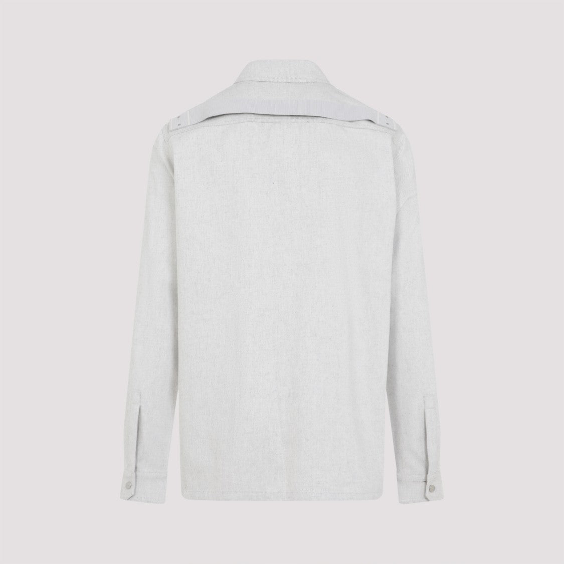 Rick Owens Nude Cotton Button-Up Shirt With Structured Collar