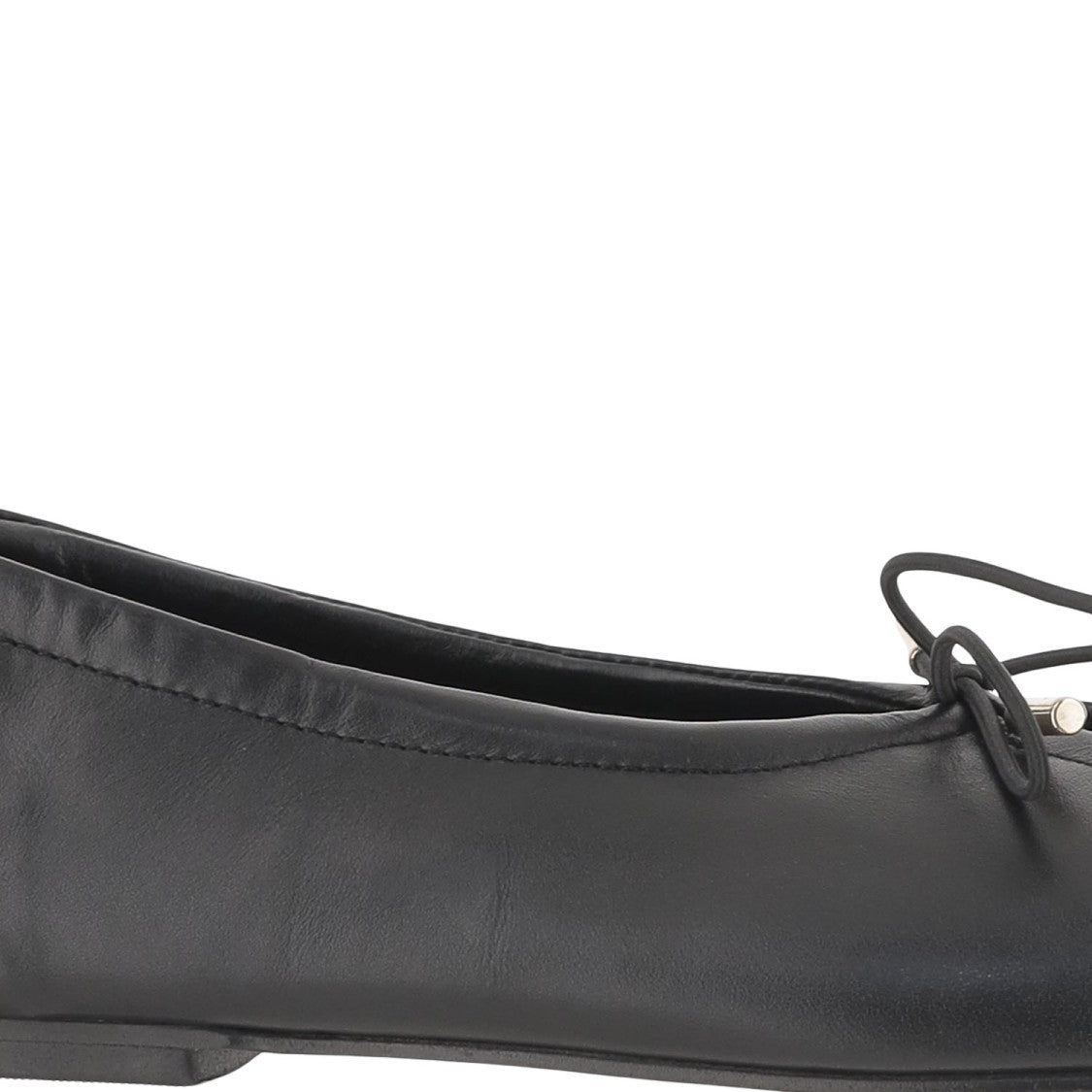 Alohas Rosalind Leather Ballerina Flats With Bow Detail