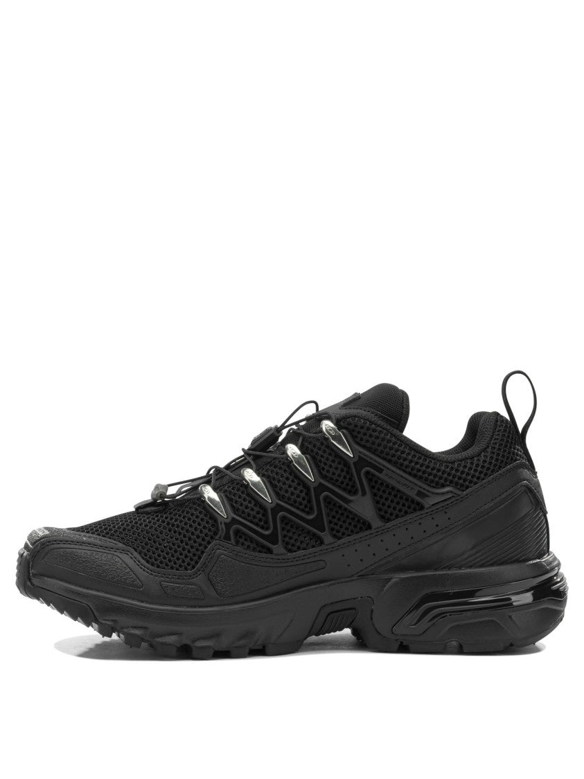 Salomon Sporty Black Sneakers With Breathable Mesh Upper And Quick-Lace System