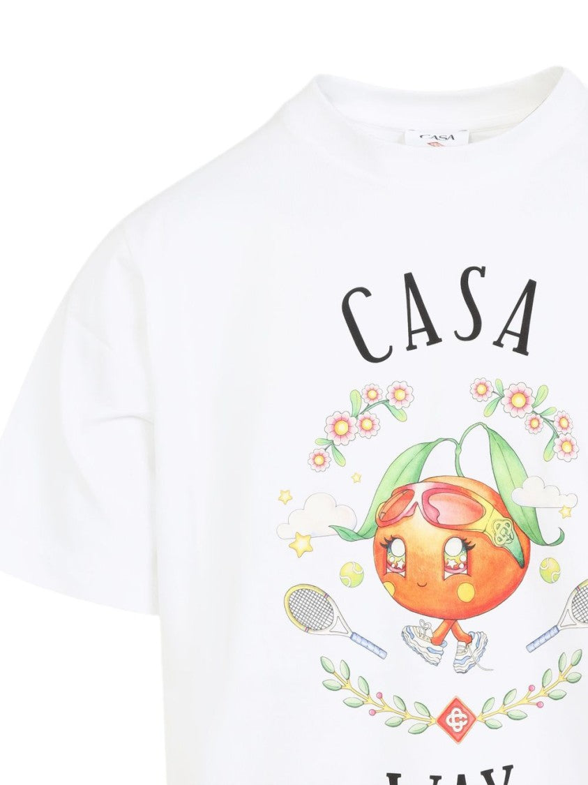 Casablanca Relaxed Fit Graphic T-Shirt With Playful Print