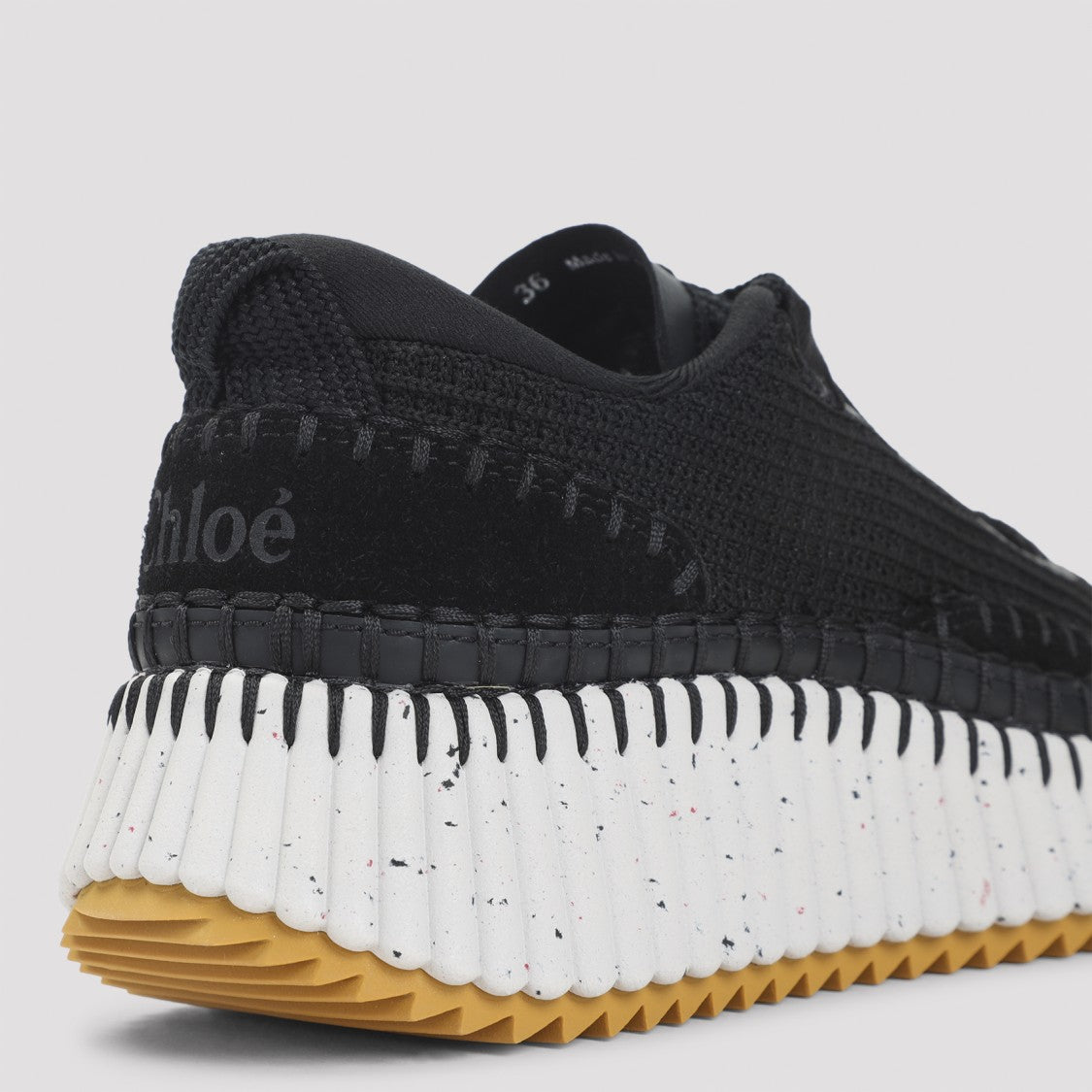 Chloé Black Nama Sneakers In Lower-Impact Mesh